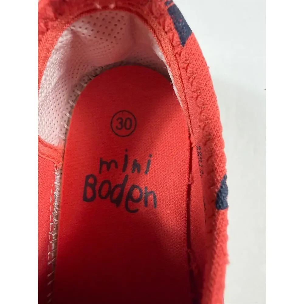 Mini Boden Shark Water Sand Slip-On Sneakers Red Size US 12 / EU 30